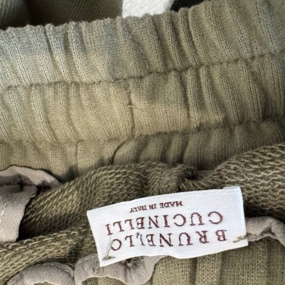 Brunello Cucinelli Green Cotton Tracksuit Set – Medium Top / Large Bottom - Picture 6 of 14